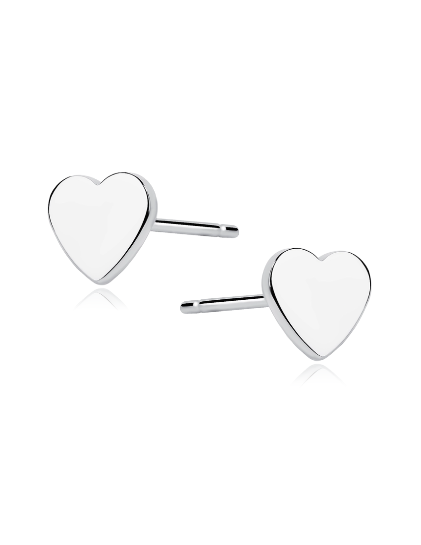 Sidabriniai auskarai Širdutės 925 praba