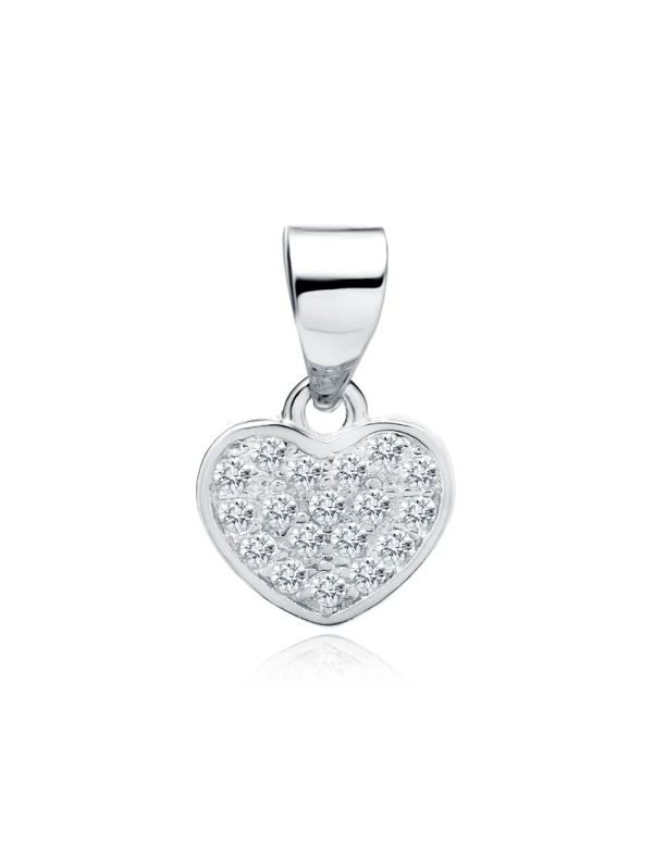 Sidabrinis pakabukas Širdutė su cirkoniu