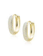 Auskarai rinkutės su cirkoniais