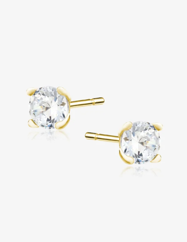 Blizgantys auskarai su cirkoniu