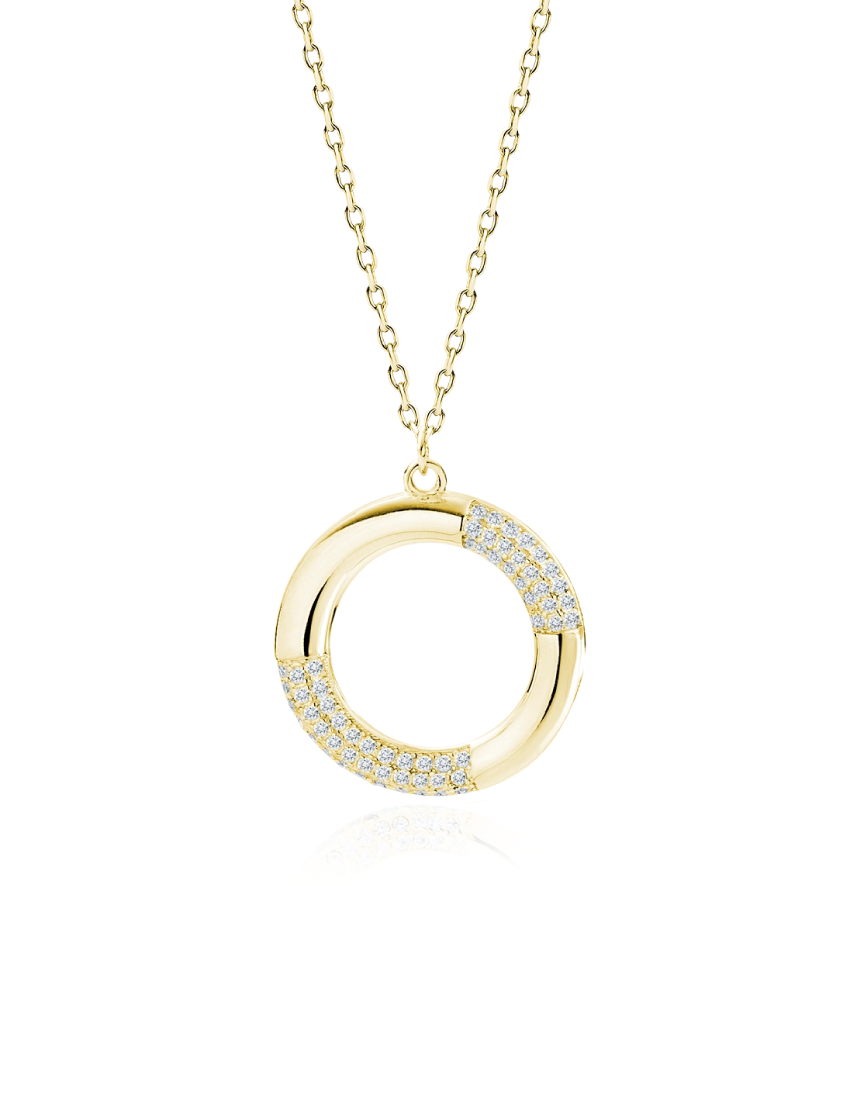 Grandinėlė su apskritimo pakabuku