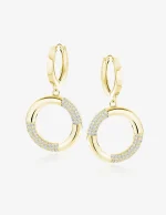 Kabantys auskarai Apskritimai