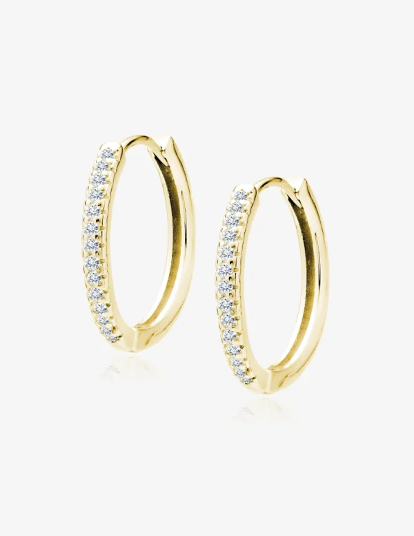 Madingi auskarai rinkutės su cirkoniu