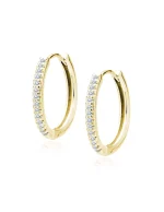 Madingi auskarai rinkutės su cirkoniu