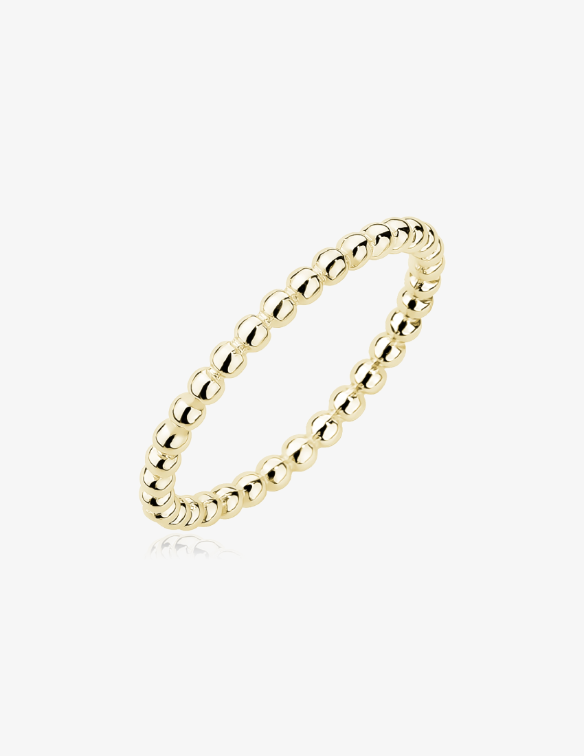 Paauksuotas sidabrinis žiedas Burbuliukai