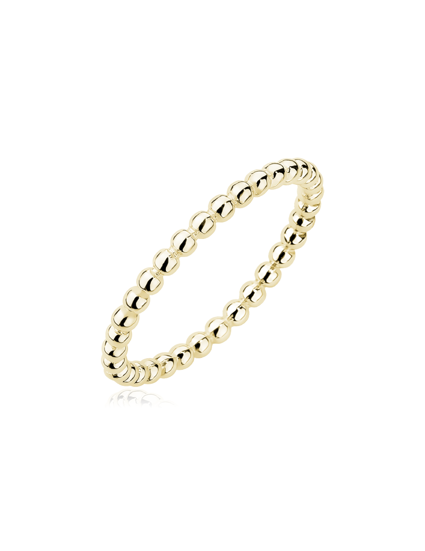 Paauksuotas sidabrinis žiedas Burbuliukai