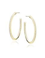 Paauksuoti sidabriniai auskarai rinkutės