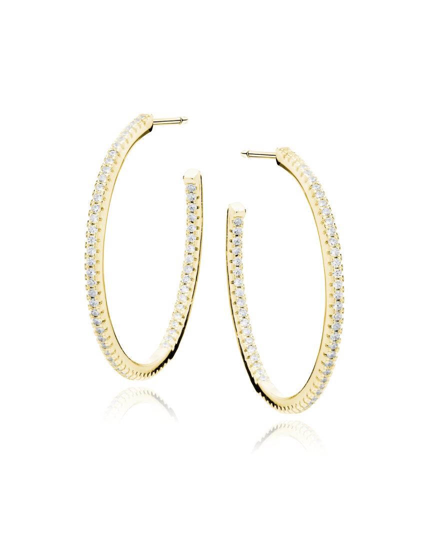 Paauksuoti sidabriniai auskarai rinkutės