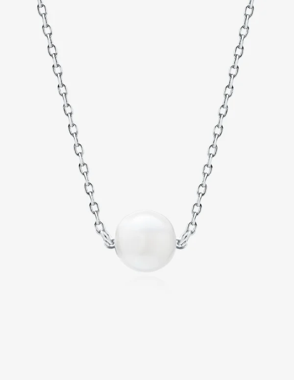 Sidabrinė grandinėlė su perlu