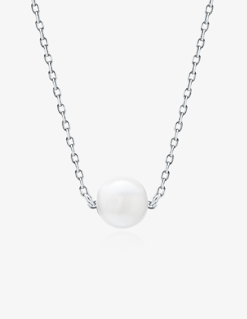 Sidabrinė grandinėlė su perlu