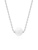 Sidabrinė grandinėlė su perlu