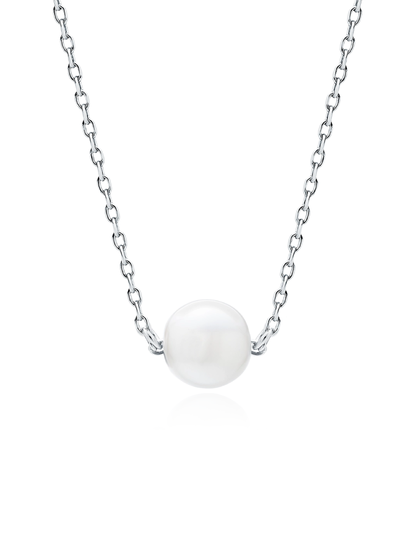 Sidabrinė grandinėlė su perlu