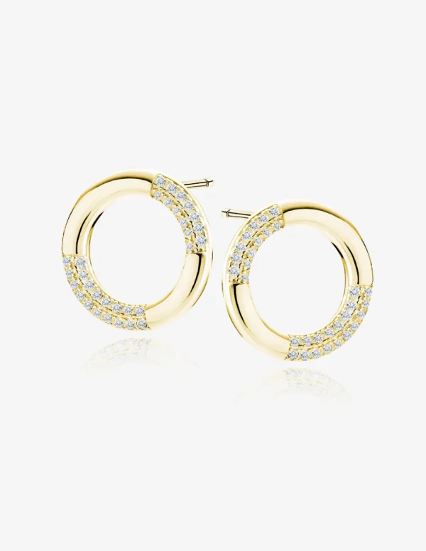 Įsmeigiami auskarai Apskritimai